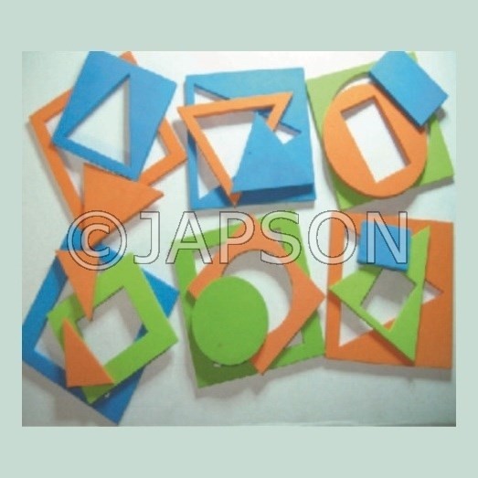 Sit and Set (Set of 6 different Combo Flat Shapes) for School Maths Lab Sit and Set (Set of 6 different Combo Flat Shapes) for School Maths Lab